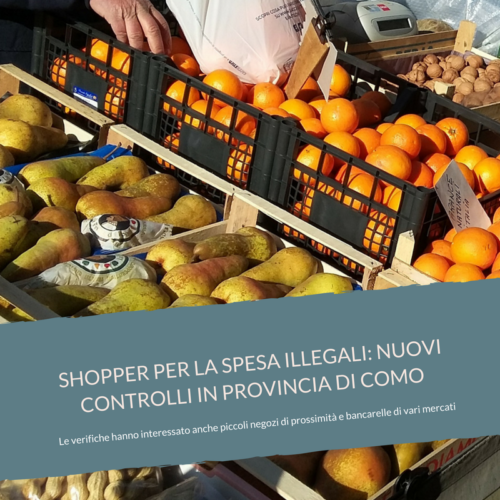 Shopper fuorilegge nuova campagna in provincia di como